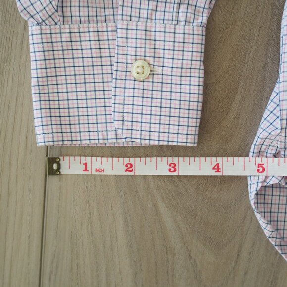 Ralph Lauren Blue Label Purple and Pink Checkered Dress Shirt 14 1/2 Neck 32/33 - Picture 14 of 16